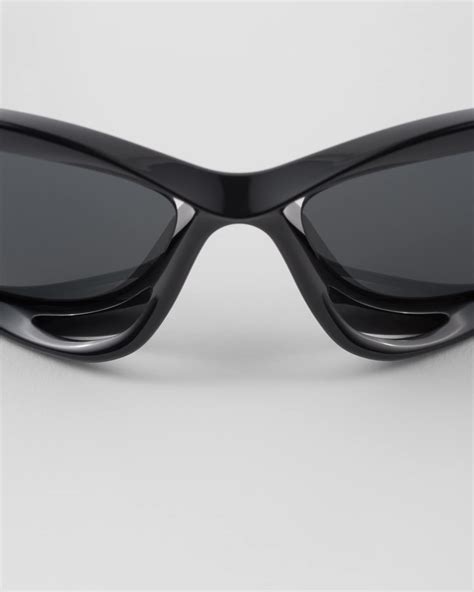 prada sunglasses flat brim|Slate Gray Lenses Prada Morph Sunglasses .